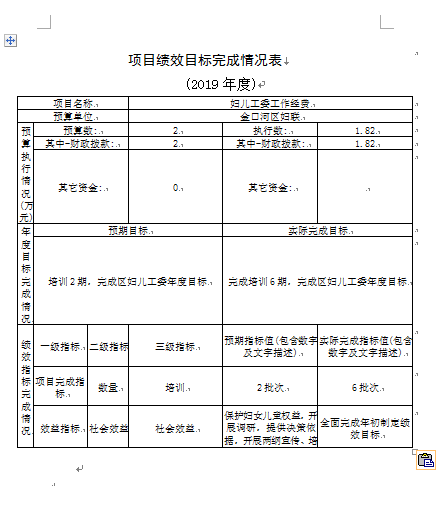 妇儿工委工作经费